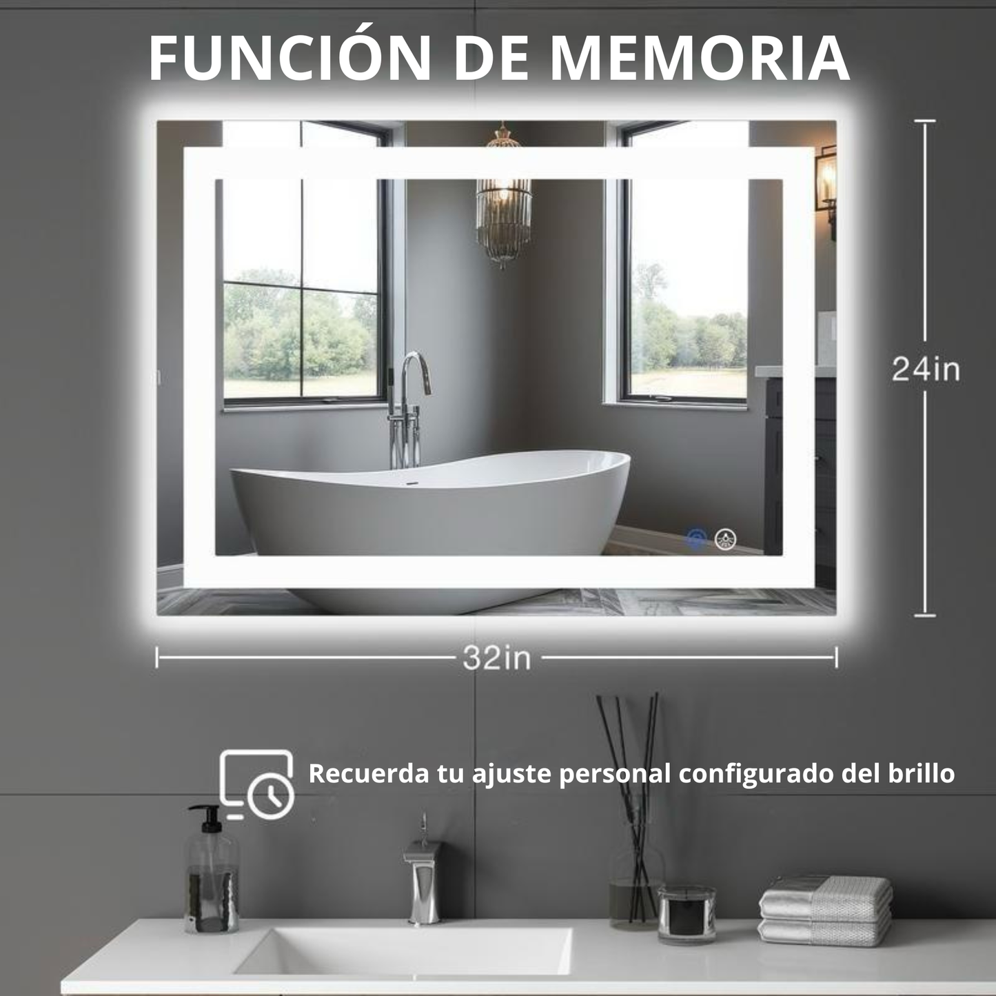 Espejo Sweet Furniture iluminado